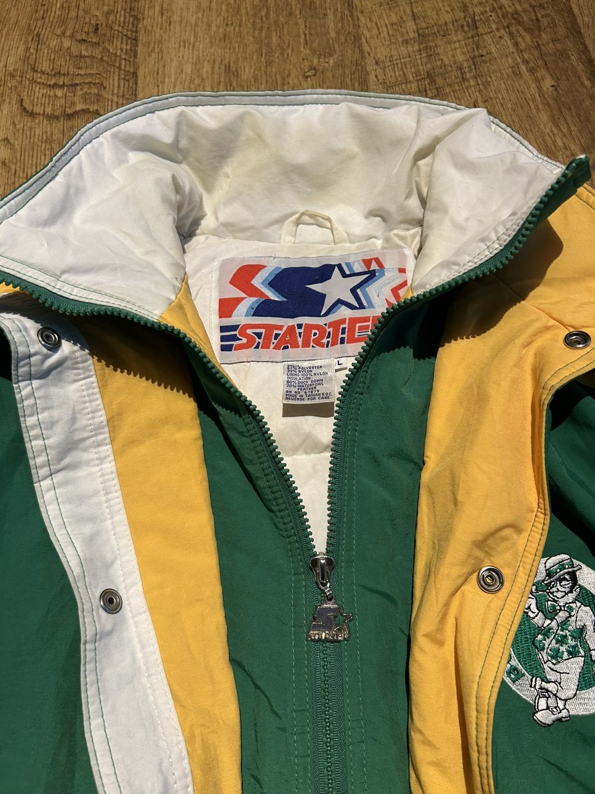 Starter Vintage 90s Boston Celtics Starter Parka Jacket NBA Mens L Size US L / EU 52-54 / 3 - 6 Thumbnail