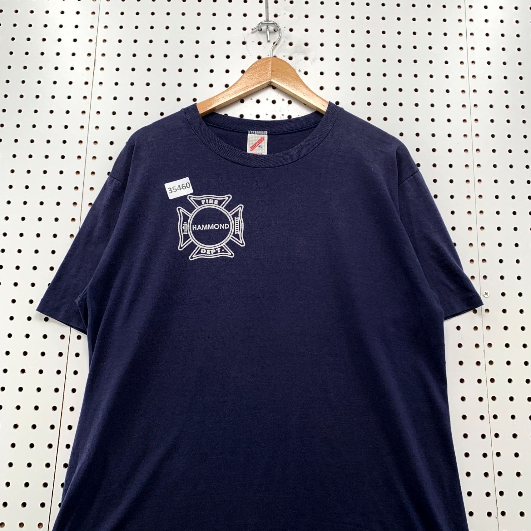 Jerzees VINTAGE Hammond Fire Department Shirt Mens XL Blue 90s Single Stitch USA T-Shirt Size US L / EU 52-54 / 3 - 5 Thumbnail