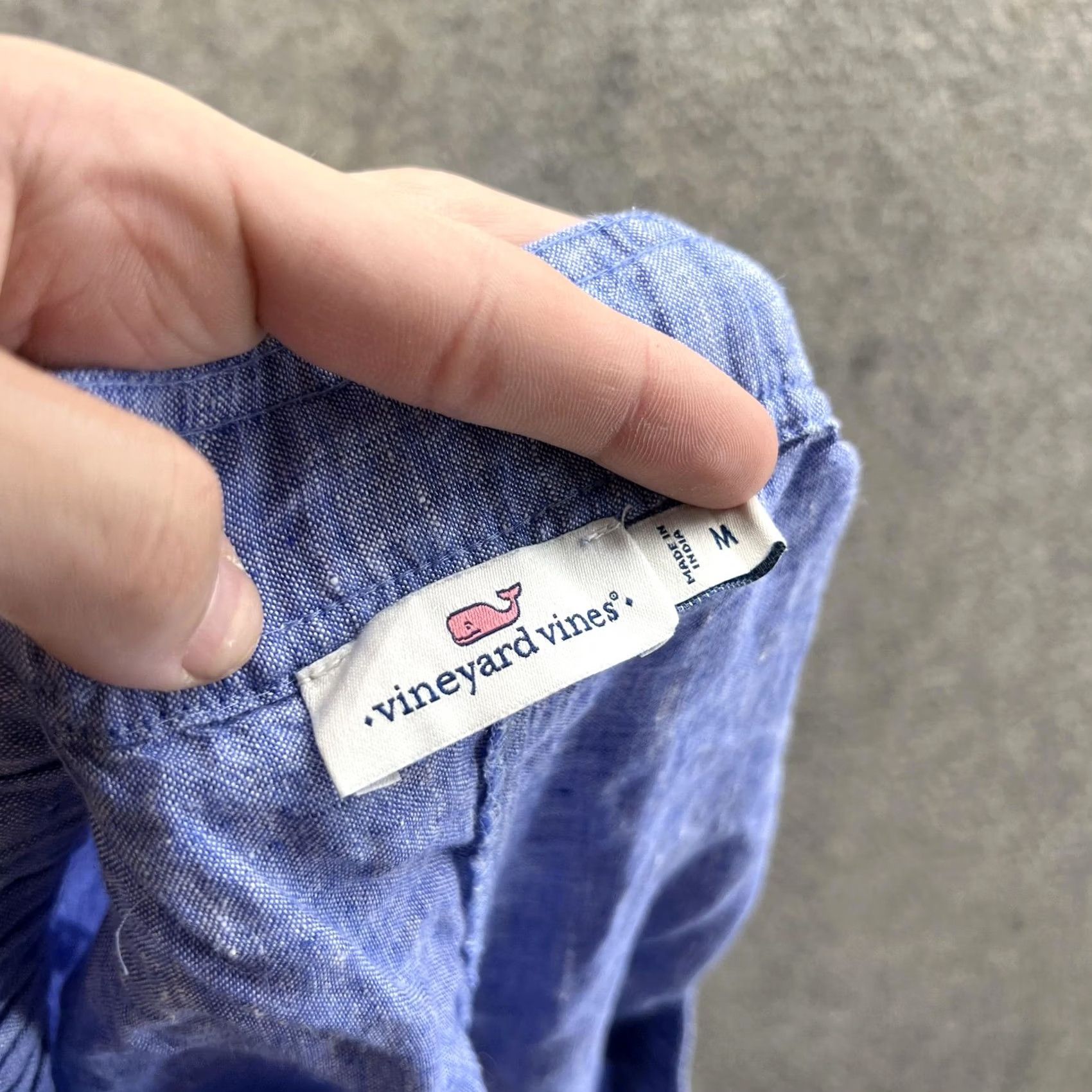 Vineyard Vines Vineyard Vines Shorts Womens M Blue Chambray Tassel Trim Lounge Casual Size 32" / US 10 / IT 46 - 2 Thumbnail