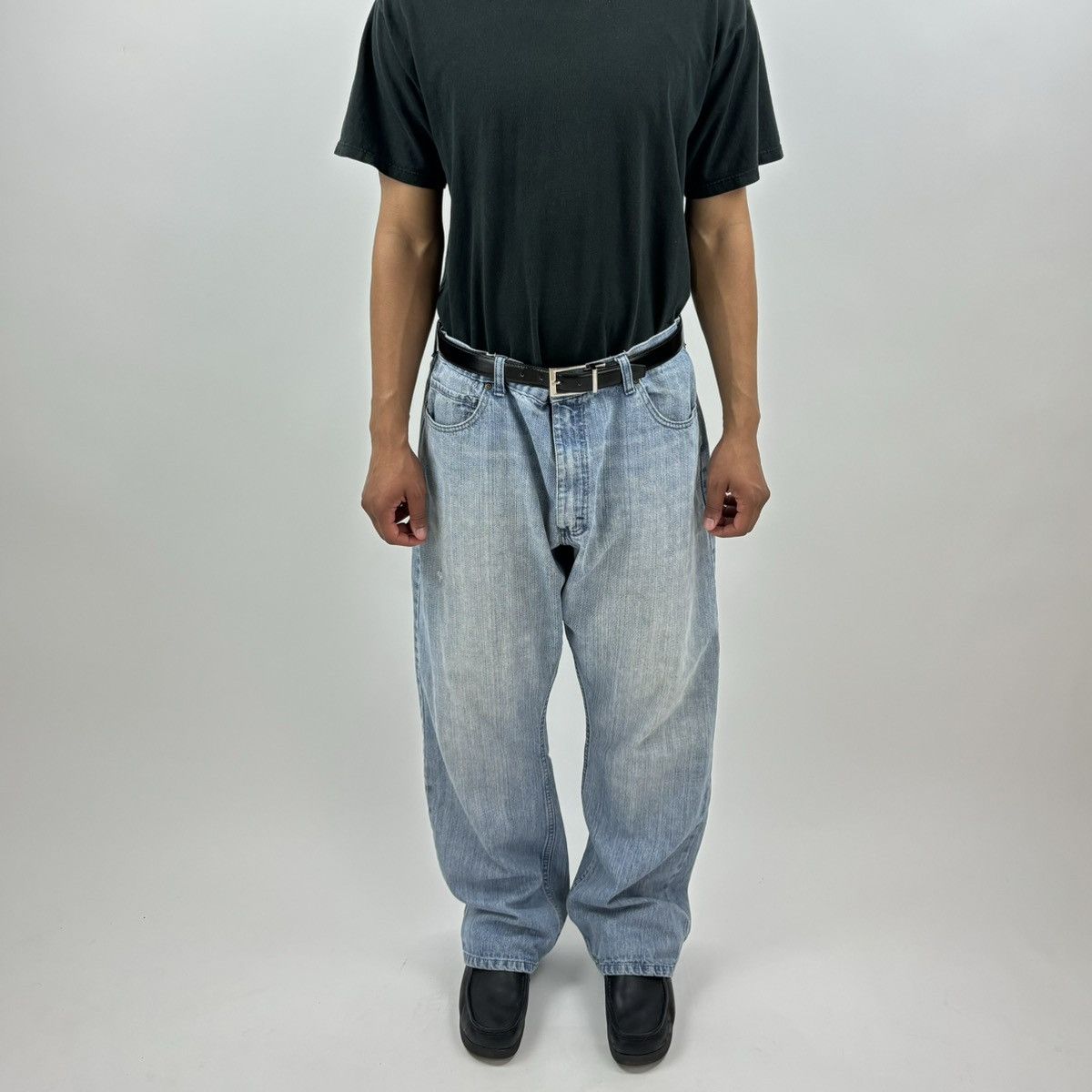 Vintage × Wrangler vintage Y2K WRANGLER BOOTCUT Baggy Distressed Wide Leg jeans Size US 38 / EU 54 - 3 Thumbnail