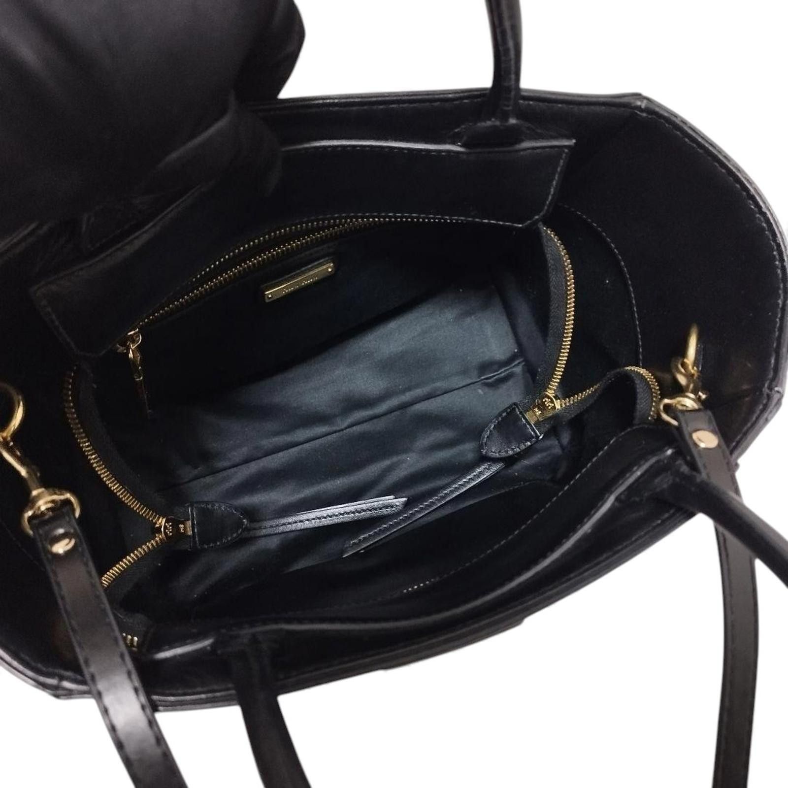 Miu Miu Miu Miu - Black Leather Satchel Bag Gold Hardware Size ONE SIZE - 7 Thumbnail
