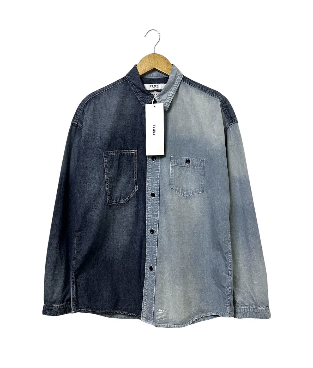 FDMTL FDMTL FUNDAMENTAL DENIM INDIGO GARMENTS JAPANESE BRAND SHIRT Size US L / EU 52-54 / 3 - 1 Thumbnail