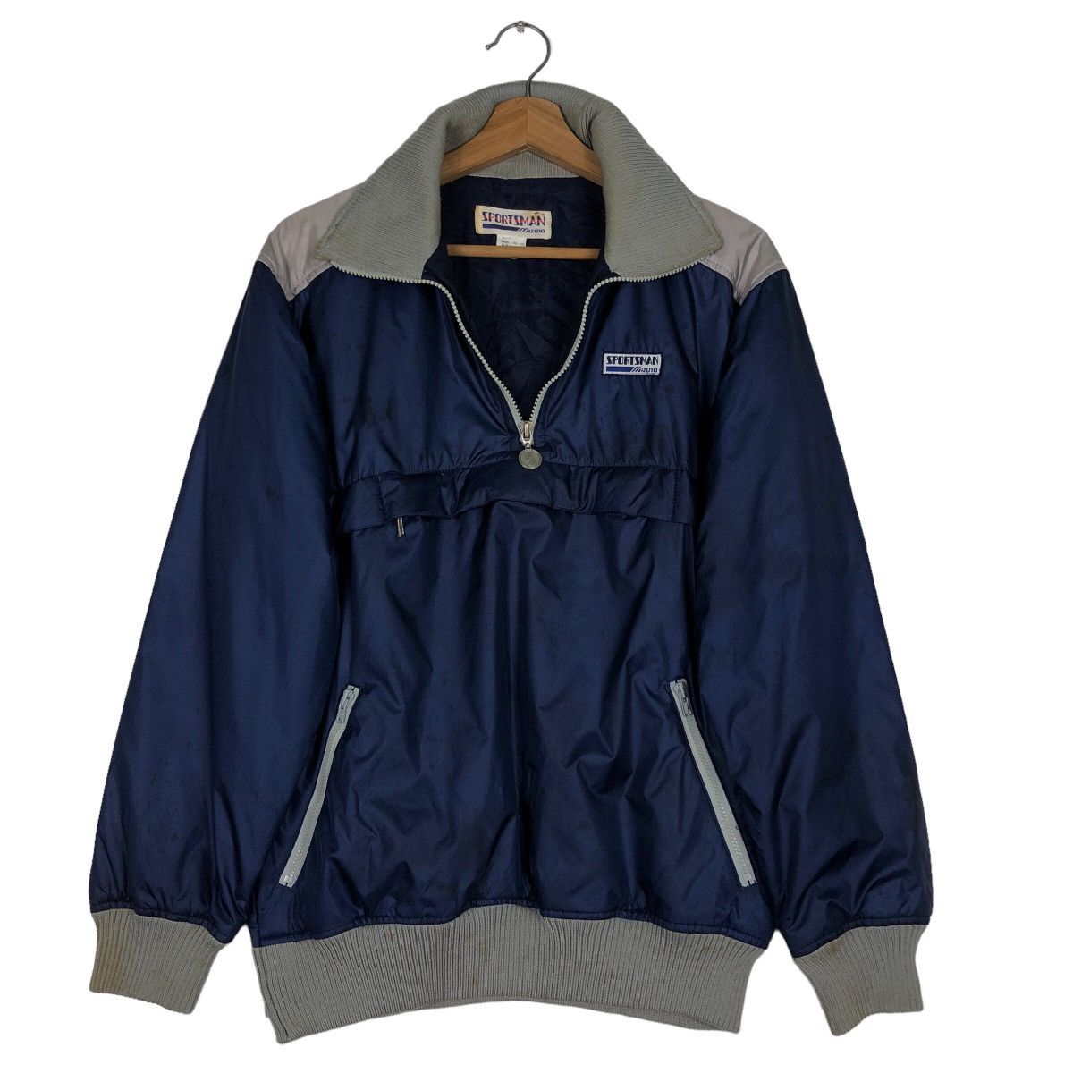 Japanese Brand 🔥Vtg Bomber Jacket Nylon Sportsman Mizuno Rare Design Size US M / EU 48-50 / 2 - 9 Thumbnail