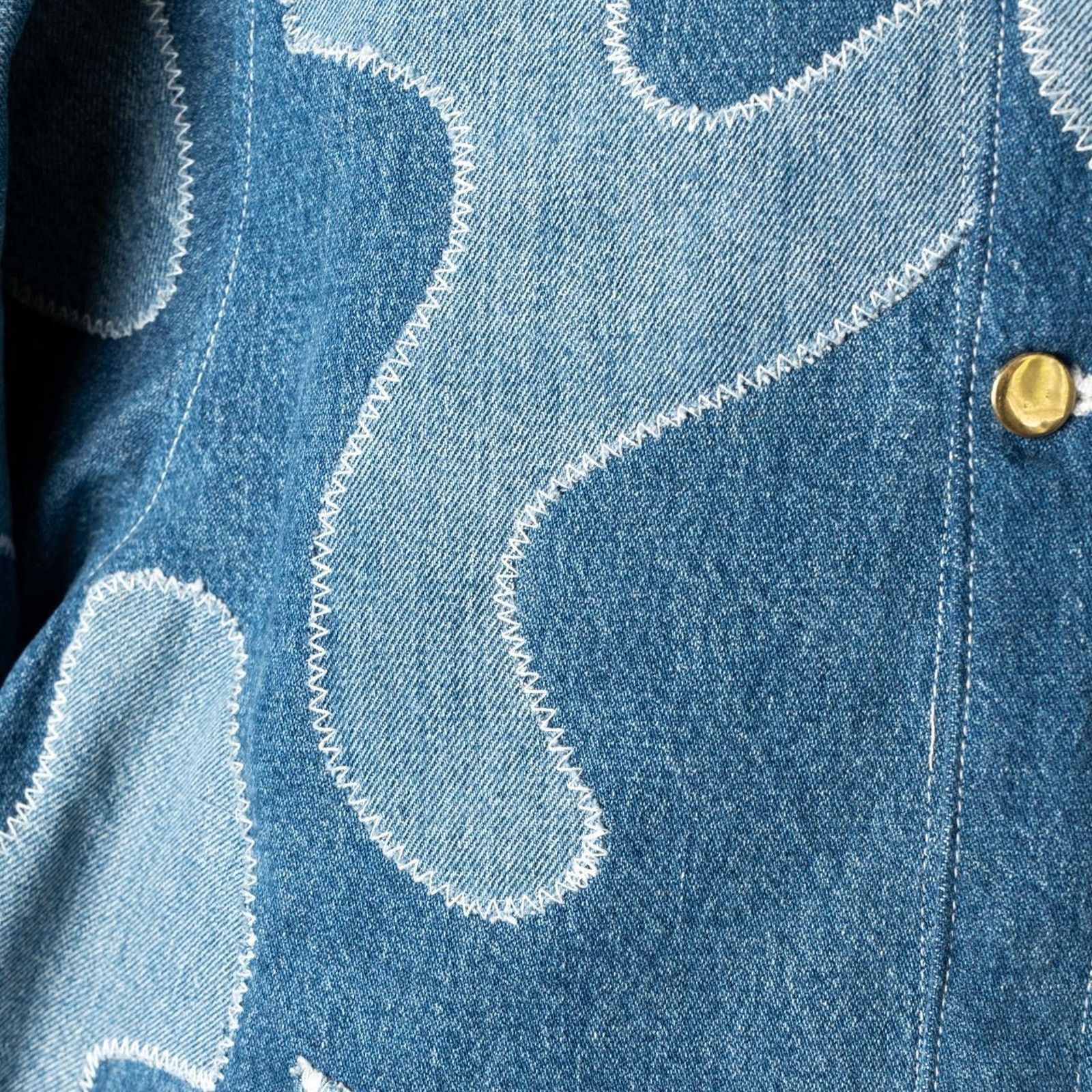 Other Custom upcycled patchwork denim jacket Size US XL / EU 56 / 4 - 4 Thumbnail