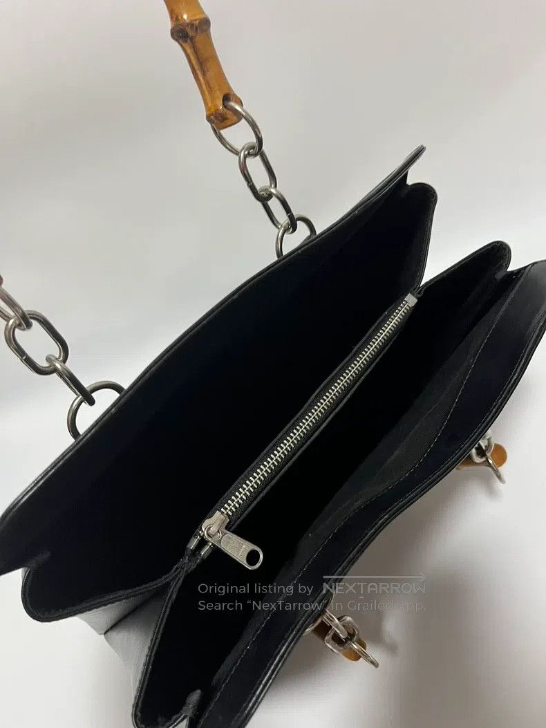 Comme des Garcons Comme des Garcons Bamboo Handle Handbag Leather Black Size ONE SIZE - 6 Thumbnail
