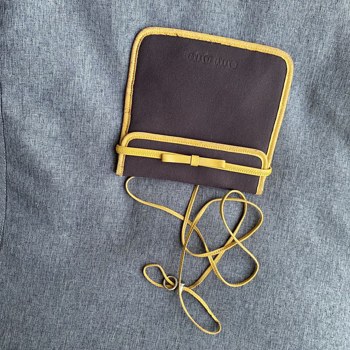 Miu Miu Miu Miu sports Black and yellow mini bag Size ONE SIZE - 4 Thumbnail