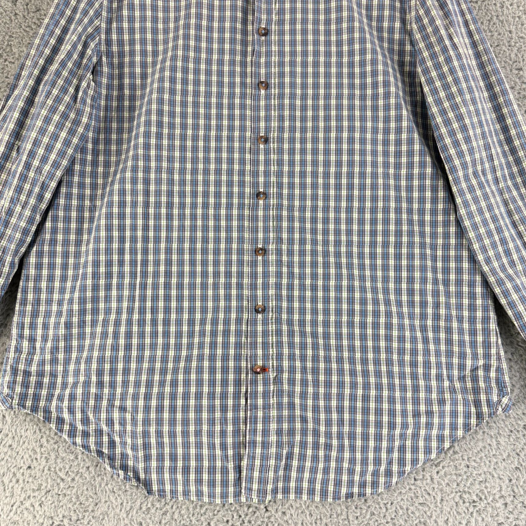 Pinko Thomas Pink Button-Up Shirt Men XL Blue Plaid Casual Fit Long Sleeve Cotton Size US XL / EU 56 / 4 - 4 Thumbnail