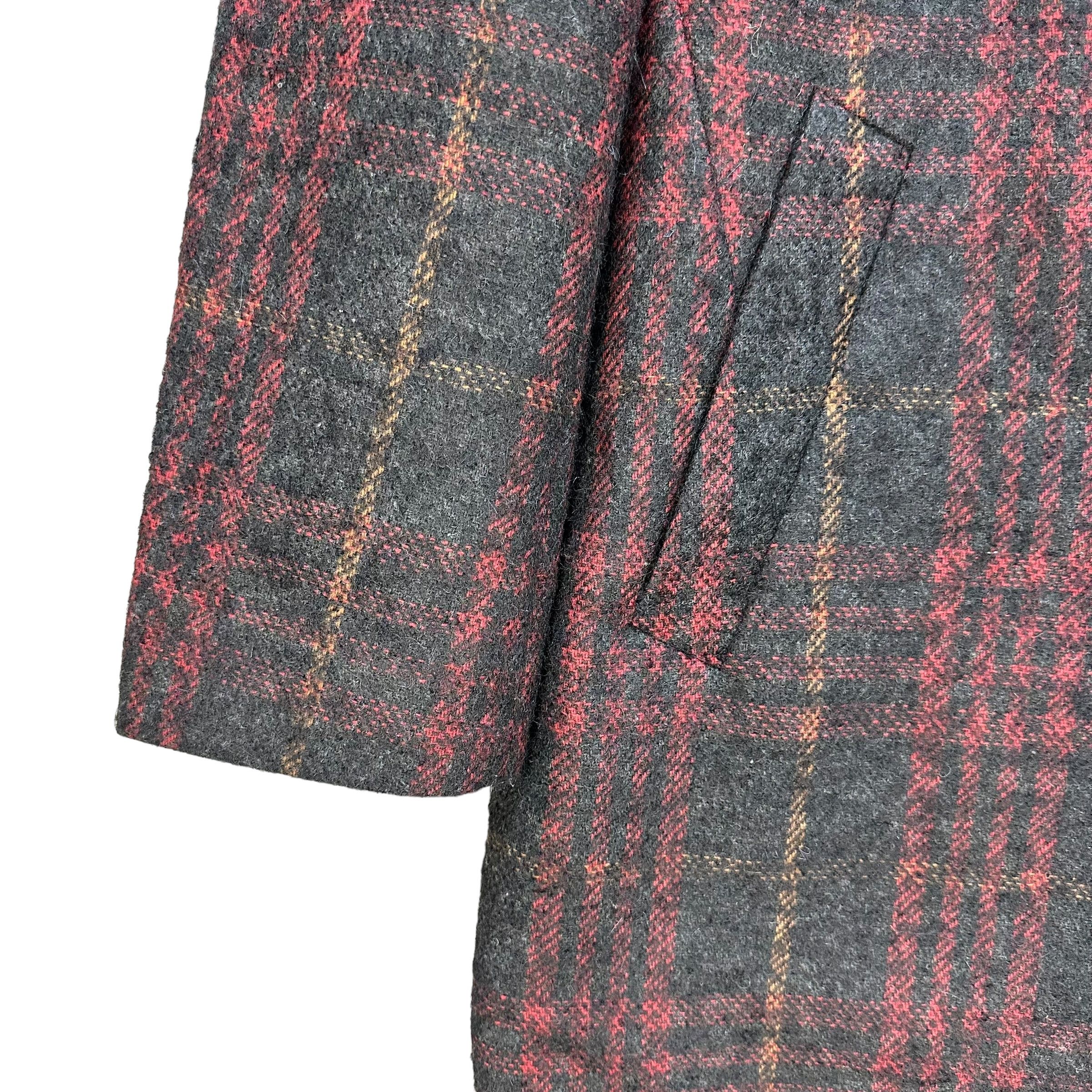 Paul Smith PAUL SMITH Tartan Checked Wool Long Coat #A49-1143 Size US L / EU 52-54 / 3 - 4 Thumbnail