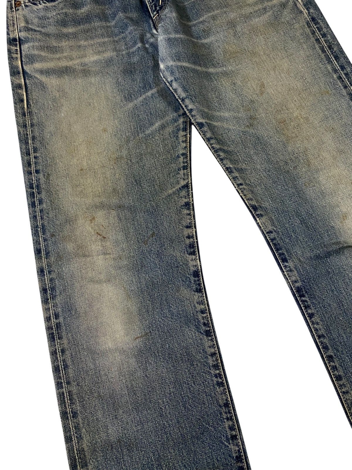 Edwin 00s EDWIN SELVEDGE Miss 505 Blue Rust Distressed Denim Jeans Size US 32 / EU 48 - 4 Thumbnail