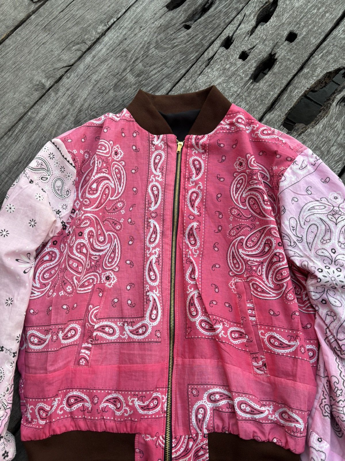 Handmade Bandana Pink Custom Made Jacket Size US L / EU 52-54 / 3 - 3 Thumbnail