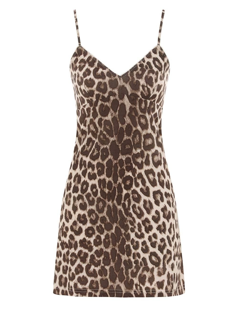 Zimmermann o1w1db10925 Illustration Billow Mini Dress in Leopard Size L / US 10 / IT 46 - 8 Thumbnail