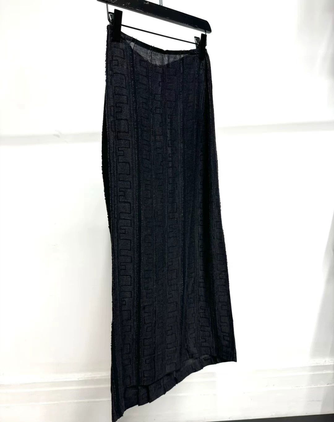 Yohji Yamamoto Yohji Yamamoto 1996ss Rayon Skirt Vintage Geo Details Size 24" / US 00 / IT 34 - 4 Thumbnail