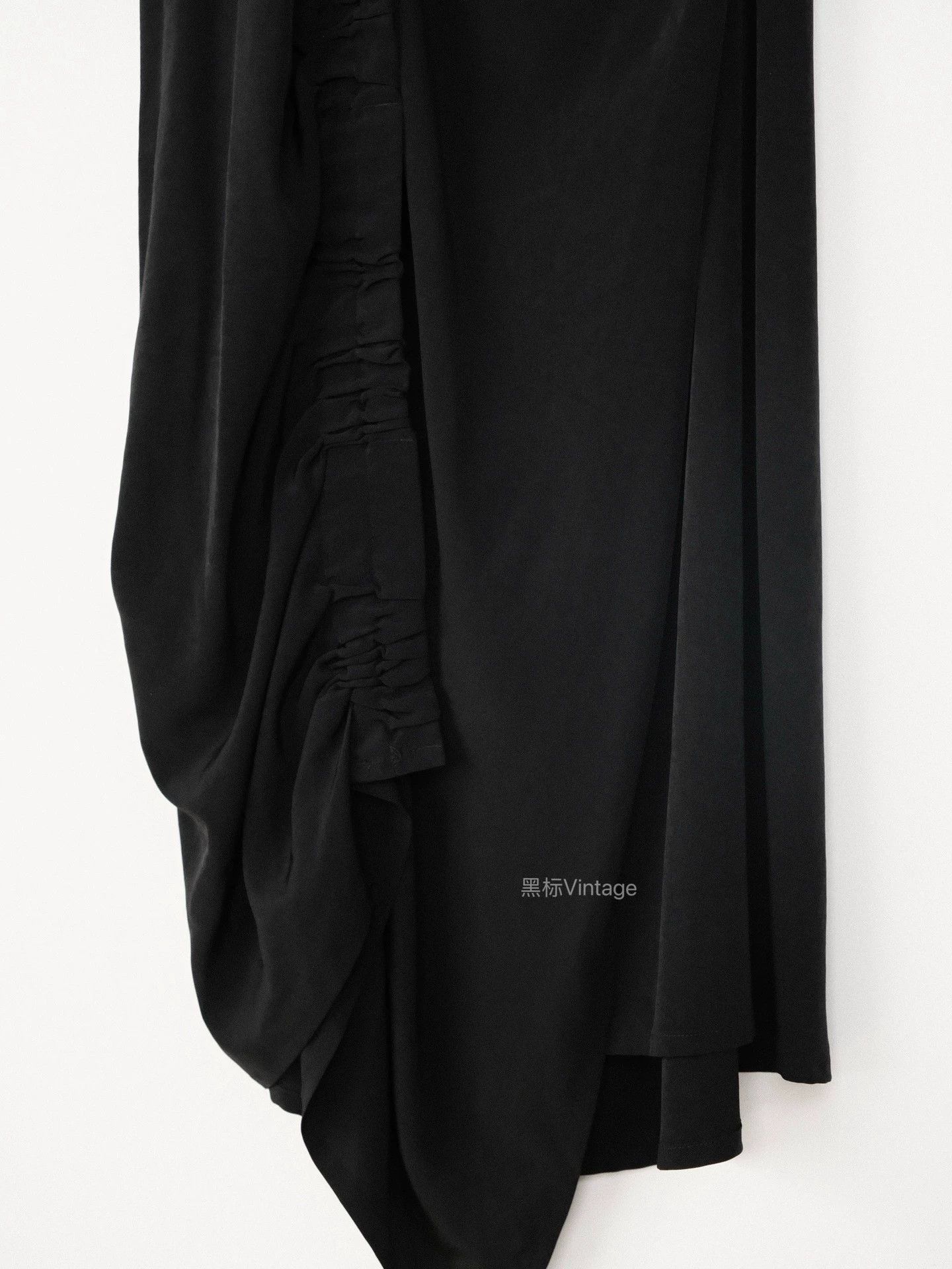 Yohji Yamamoto Yohji 21ss Vntg Twisted-Pleated Triacetate Wrap Dress Size 26" / US 2 / IT 38 - 5 Thumbnail