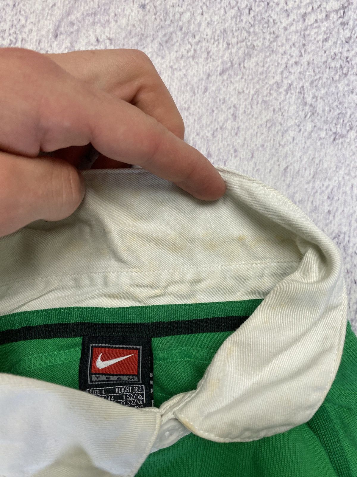 Nike × Vintage Vintage 1999 Nike Ireland Long Sleeve Rugby Shirt Size US L / EU 52-54 / 3 - 14 Thumbnail