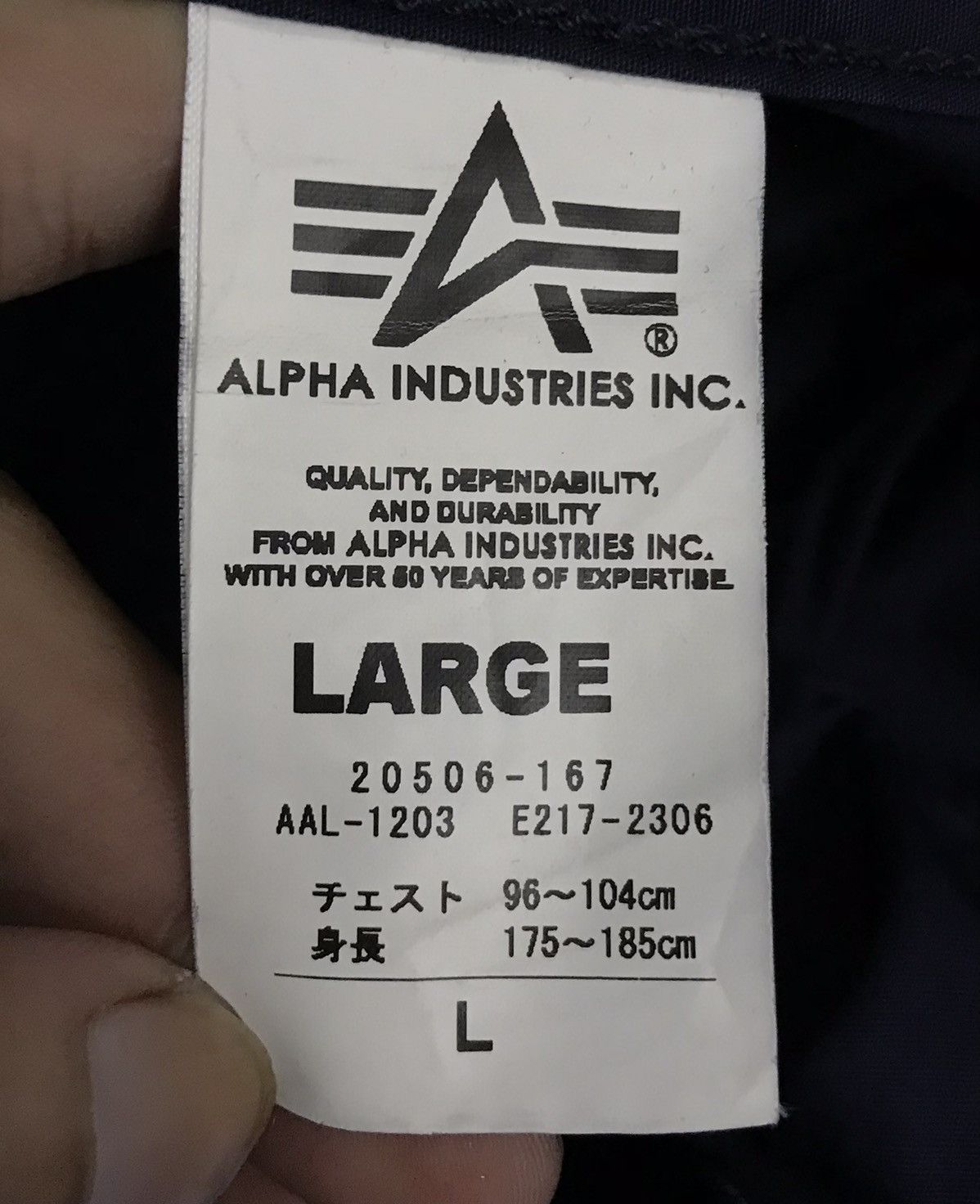 Alpha Industries × Vintage Vintage Alpha Industries Jacket Size US L / EU 52-54 / 3 - 14 Thumbnail