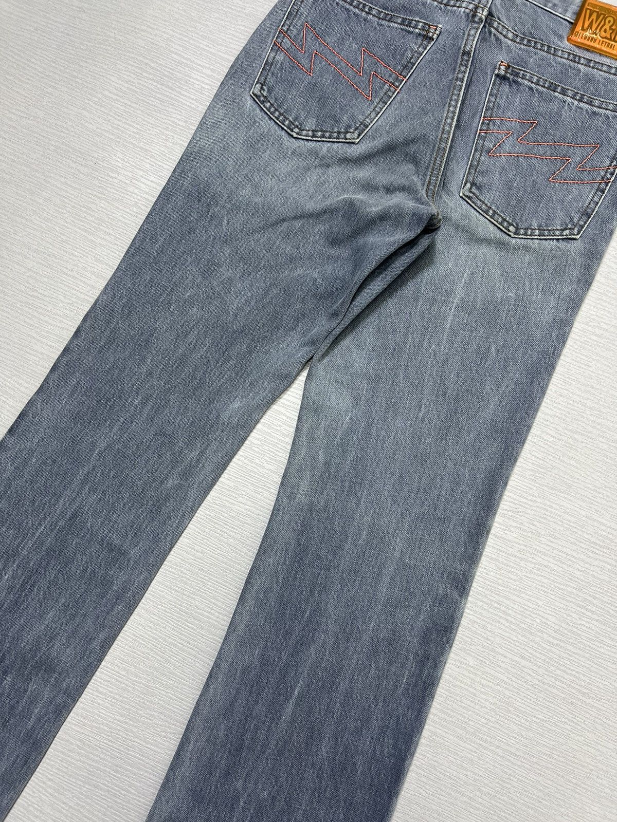 Walter Van Beirendonck W&LT - A/W 1998 - Lightning Bolt Logo Dorky Denim Jeans Size US 26 / EU 42 - 7 Thumbnail