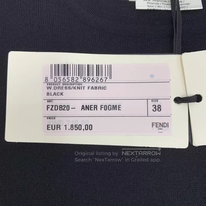 Fendi Fendi Black Lining Floral Print Wool Cashmere Crew Neck Lo Size XS / US 0-2 / IT 36-38 - 8 Thumbnail