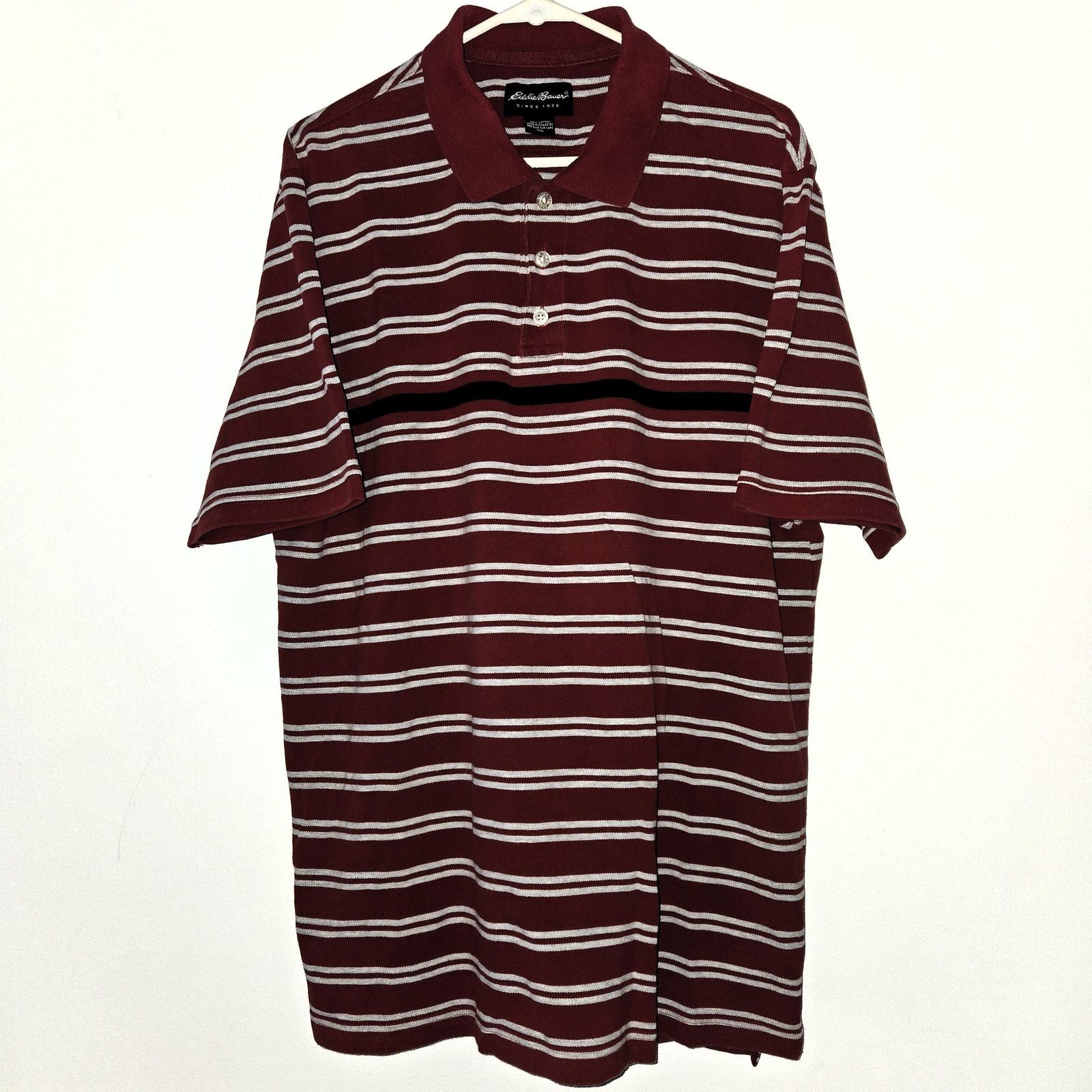 Eddie Bauer Eddie Bauer Sz 2XL Polo Striped Short Sleeve Shirt Size US XXL / EU 58 / 5 - 1 Thumbnail
