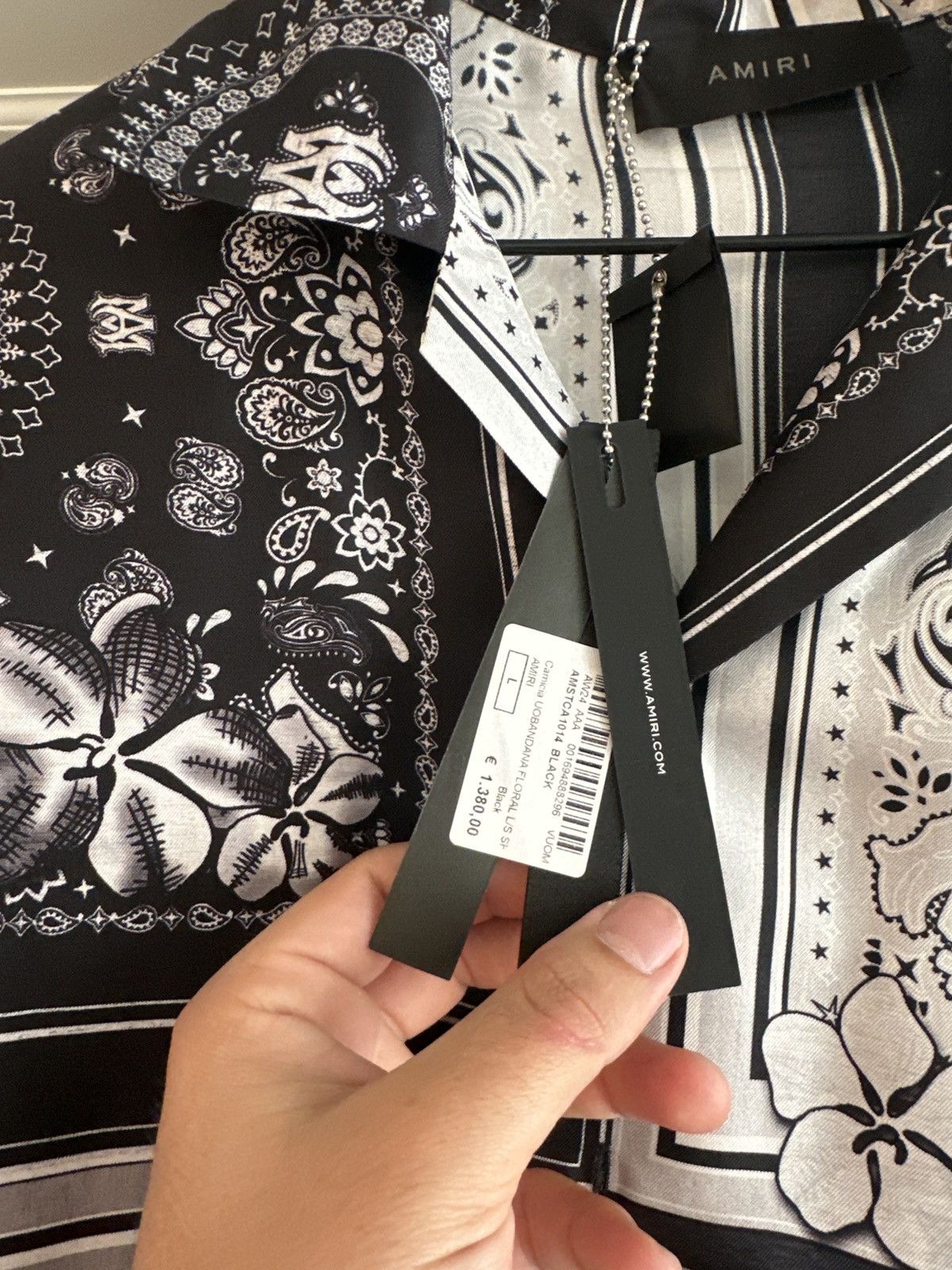 Amiri Amiri bandana shirt Size US L / EU 52-54 / 3 - 8 Thumbnail