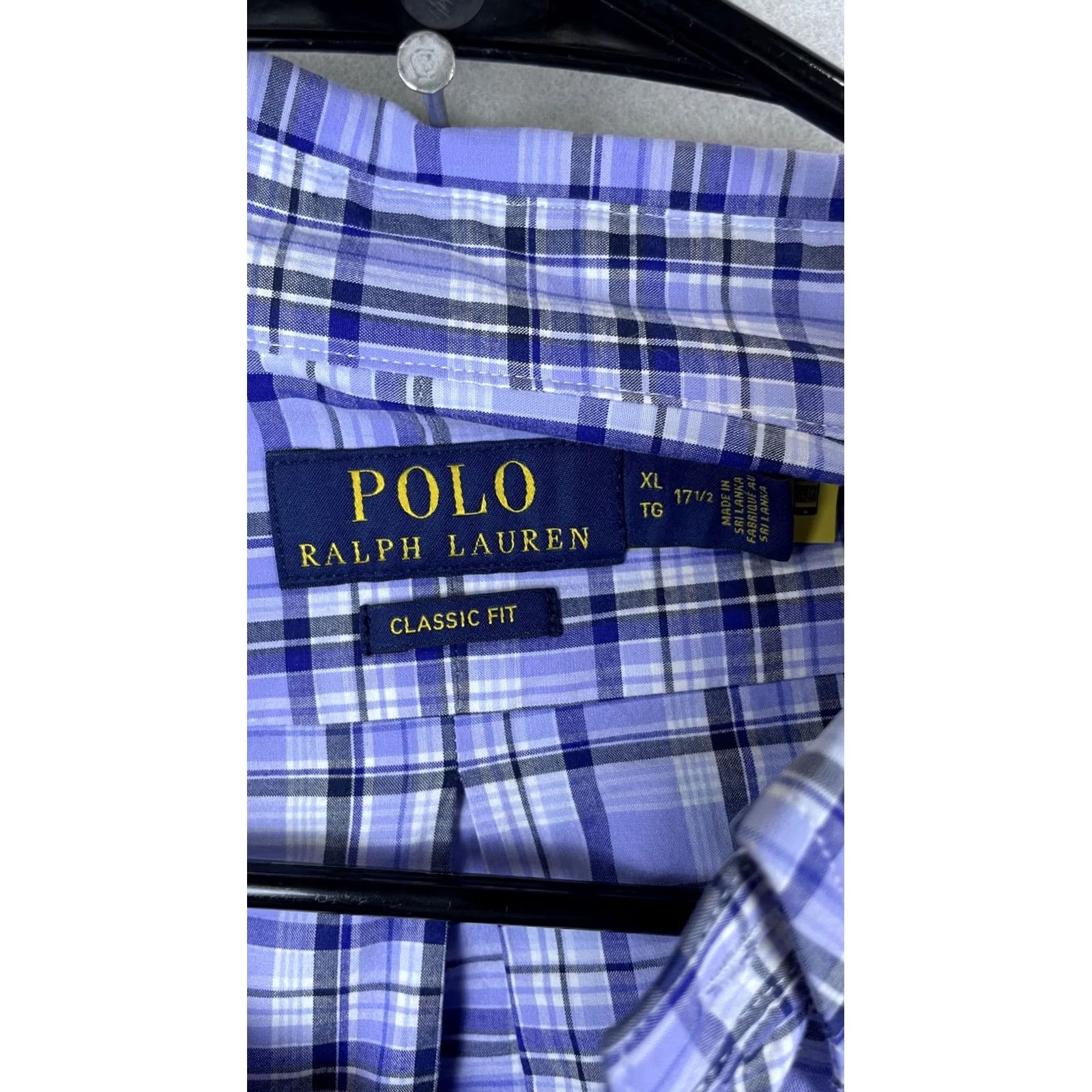 Polo Ralph Lauren Polo Ralph Lauren Shirt Mens XL Blue Plaid Long Sleeve Button Down Pony Logo Size US XL / EU 56 / 4 - 3 Thumbnail