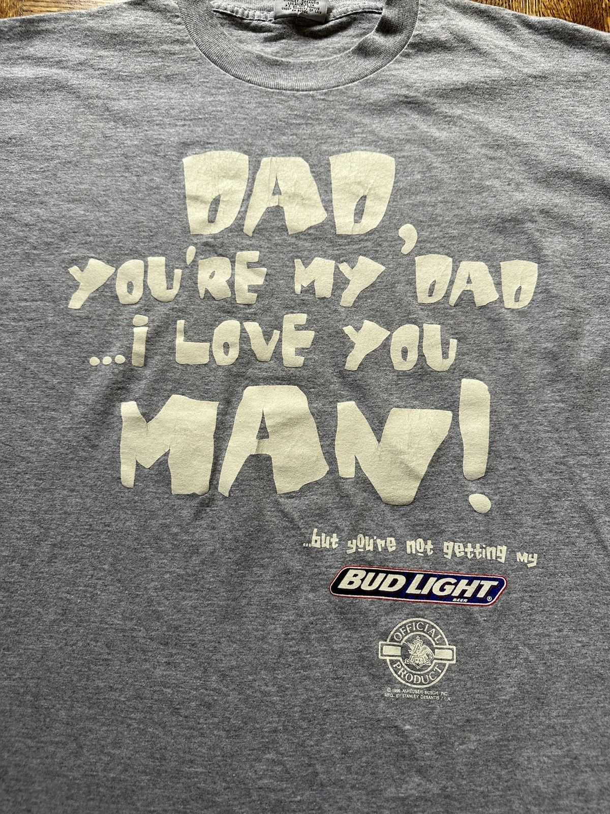 Vintage Vintage 90s Stanley Desantis Bud Light Graphic Tee Size US XL / EU 56 / 4 - 2 Thumbnail
