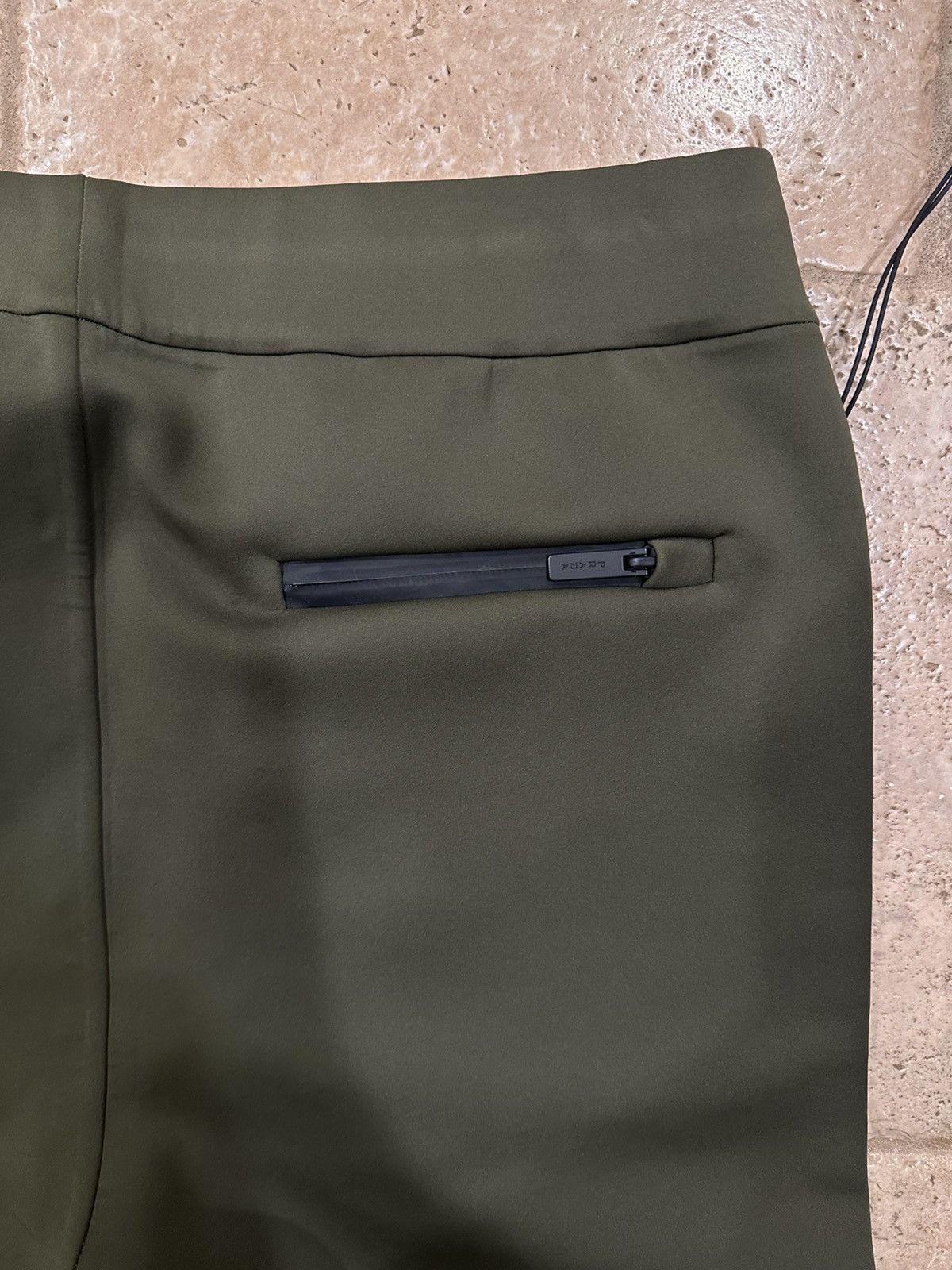 Prada Prada Neoprene Linea Rossa Logo Tech Olive Track Jogger Pant Size US 36 / EU 52 - 8 Thumbnail