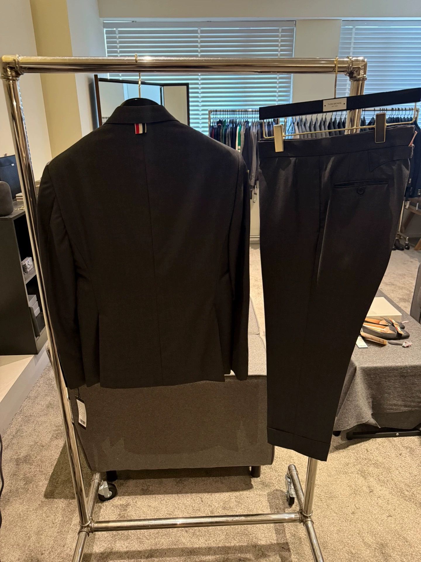 Thom Browne Thom Browne Charcoal Gray 100% Wool Classic Suit Size US S / EU 44-46 / 1 - 3 Thumbnail