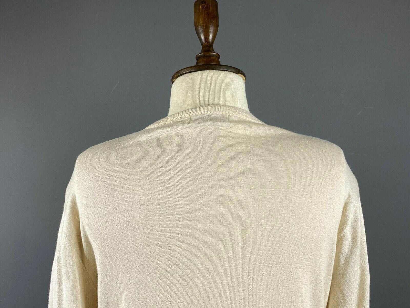 Acne Studios Ladies Acne Beige V-Neck Long Sleeve Cardigan Jumper Size S Size S / US 4 / IT 40 - 6 Thumbnail