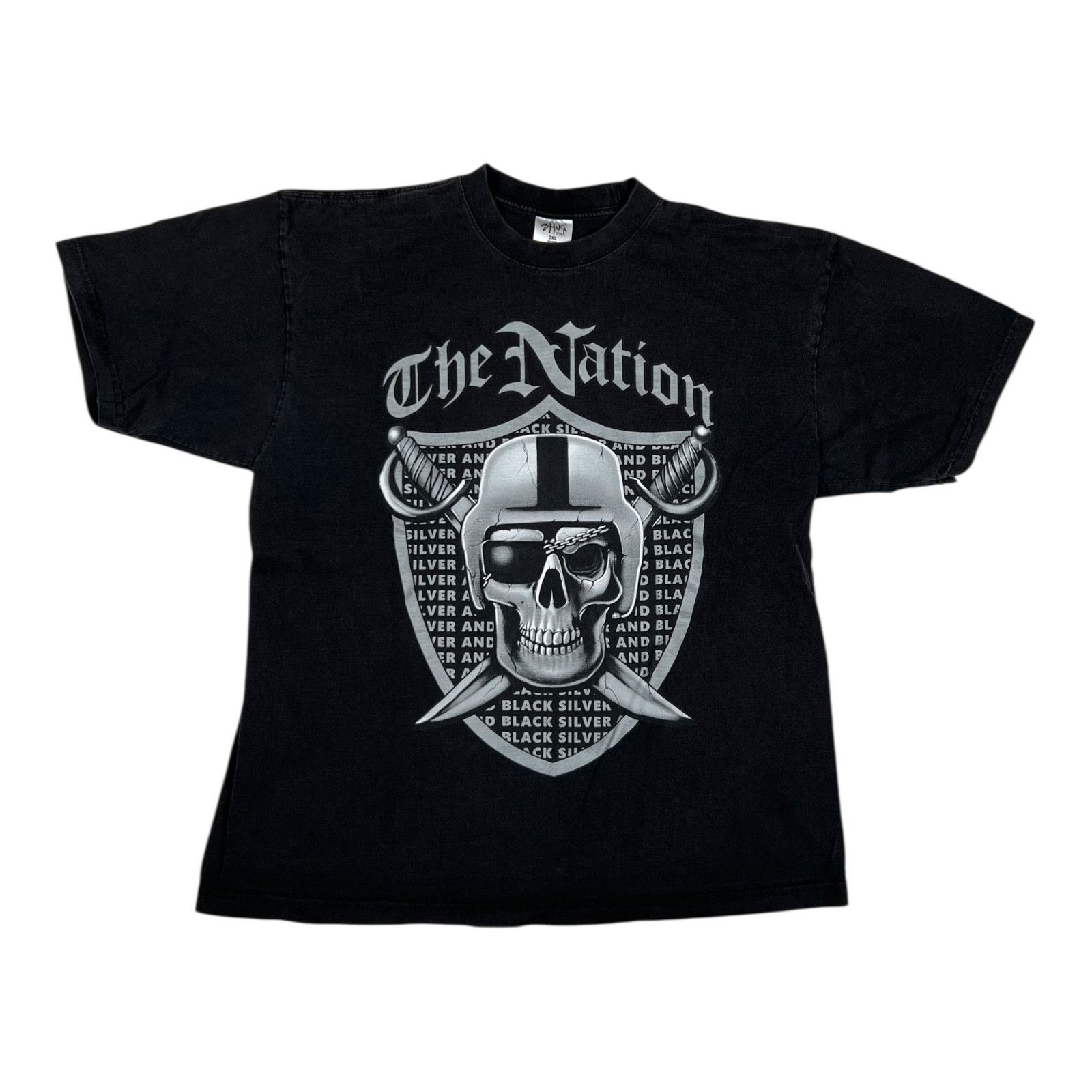 Gildan Vintage Oakland Raiders T-Shirt Size 2XL Y2K Raider Nation S Size US XXL / EU 58 / 5 - 1 Thumbnail
