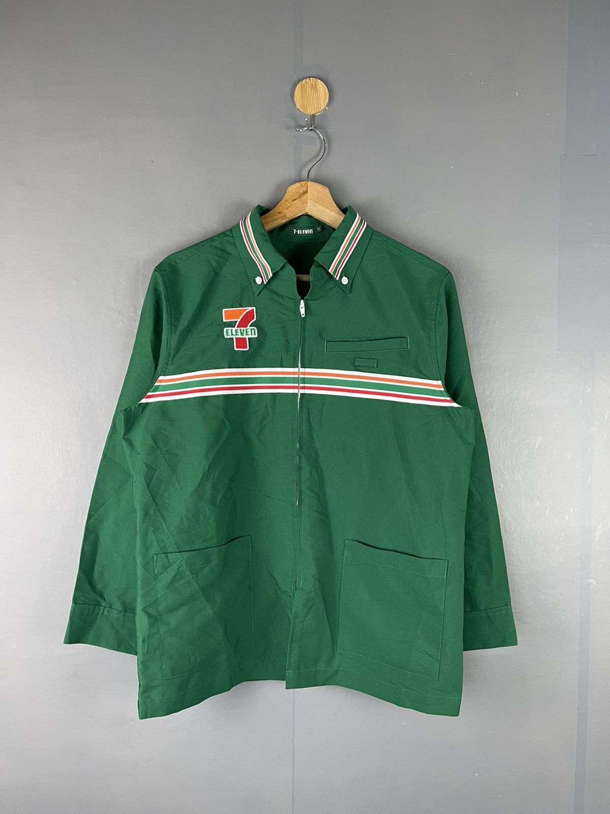 Vintage Vintage 7 ELEVEN Japan Uniform Embroidery Logo Jacket Grailed