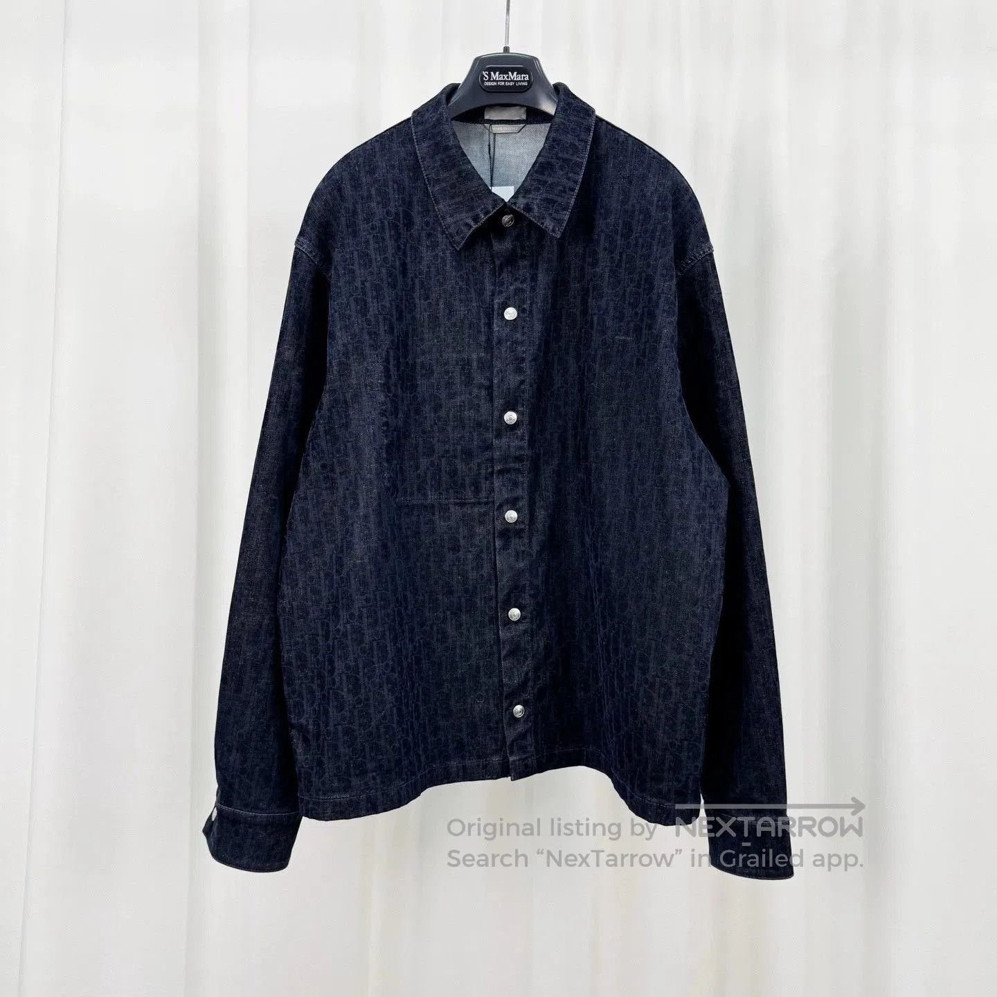 Dior Dior Flocked Monogram Denim Shirt Jacket. Size US L / EU 52-54 / 3 - 1 Thumbnail