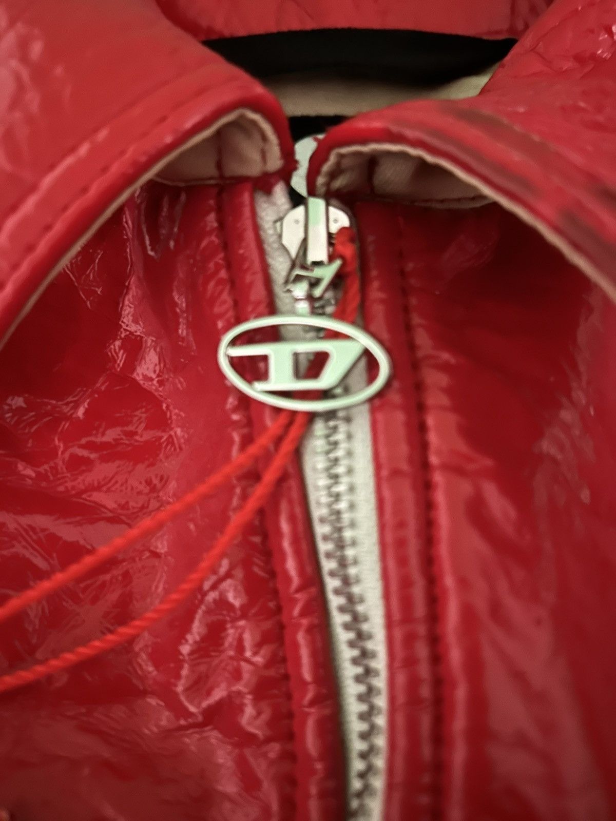 Diesel Diesel Red Vinyl Jacket Size US M / EU 48-50 / 2 - 6 Thumbnail