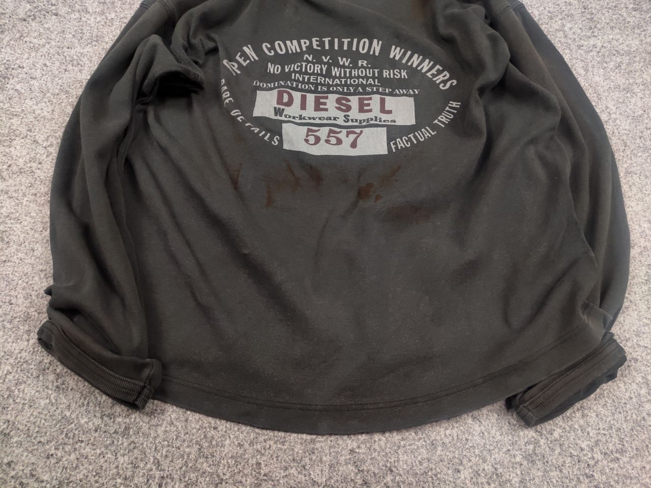 Diesel Vintage Diesel 1955 Logo Faded Distressed Black long sleeve Size US M / EU 48-50 / 2 - 8 Thumbnail