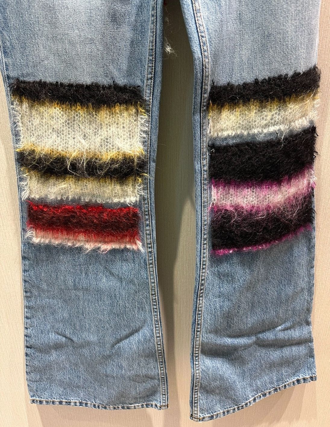 Marni Marni 22AW Mohair Patches Denim-2507 Size 38" / US 16 / IT 52 - 3 Thumbnail