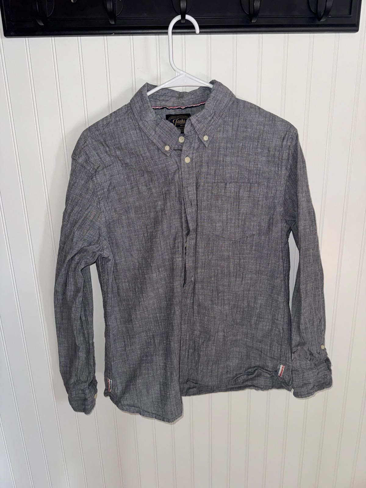 Michael Jackson Jachs Heritage Chambray Classic Button-Down Shirt Medium Size US M / EU 48-50 / 2 - 1 Thumbnail