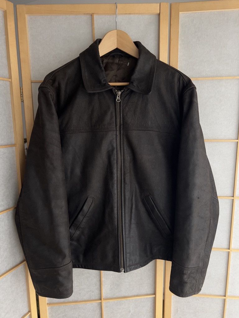 Hysteric Glamour Heavyweight vintage 90s boxy cropped bomber leather jacket L Size US L / EU 52-54 / 3 - 6 Thumbnail