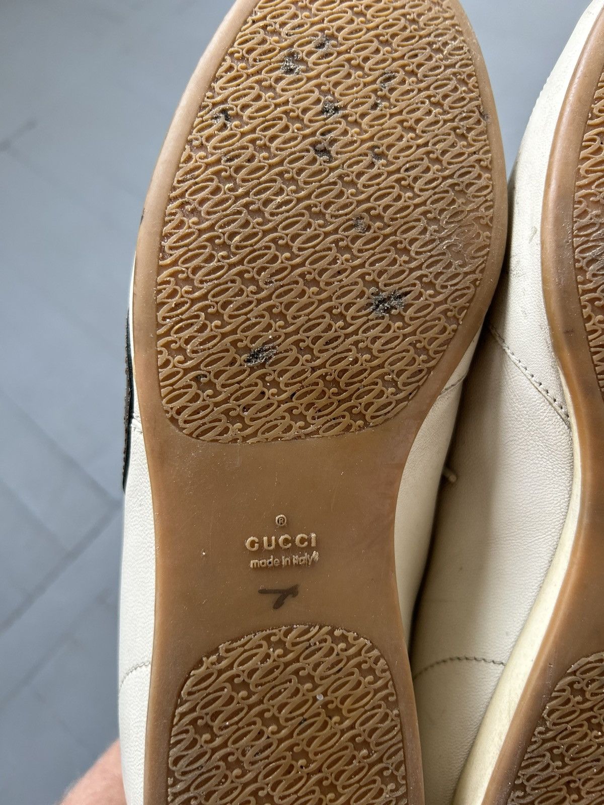 Gucci Gucci monogram leather trainers sneakers 00s Size US 8 / IT 38 - 8 Thumbnail