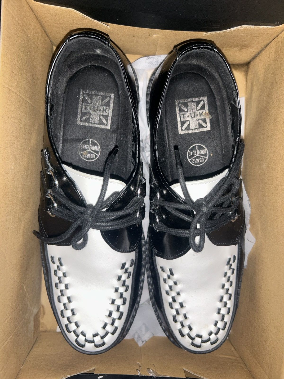T.U.K. Footwear Classic Two-Tone Viva Mondo Creepers Size US 12 / EU 45 - 3 Thumbnail