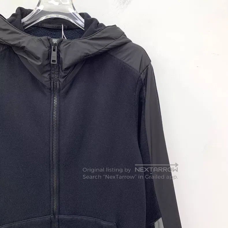 Prada Prada Black cotton hooded zipper long-sleeved jacket Size US S / EU 44-46 / 1 - 3 Thumbnail
