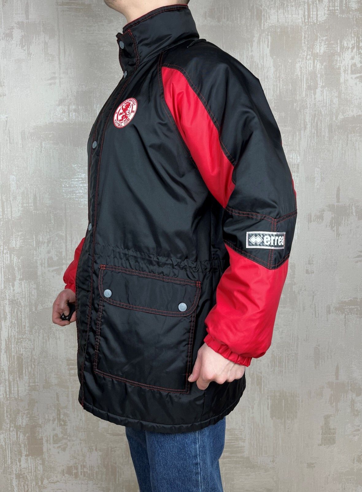 Errea 90's Middlesbrough FC Errea Winter Parka Jacket Soccer Size US XL / EU 56 / 4 - 12 Thumbnail