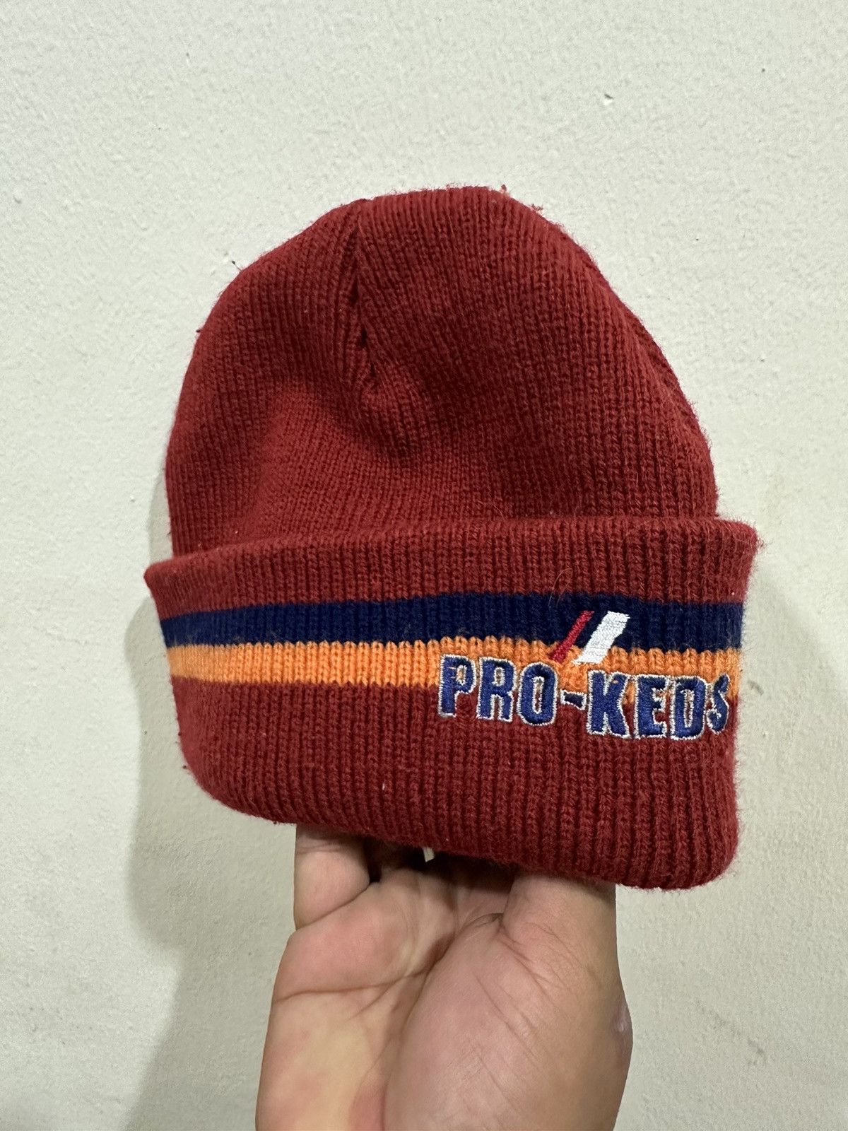 Pro-Keds VTG Pro-Keds Spell Out Logo Classic Beanie Size ONE SIZE - 2 Thumbnail