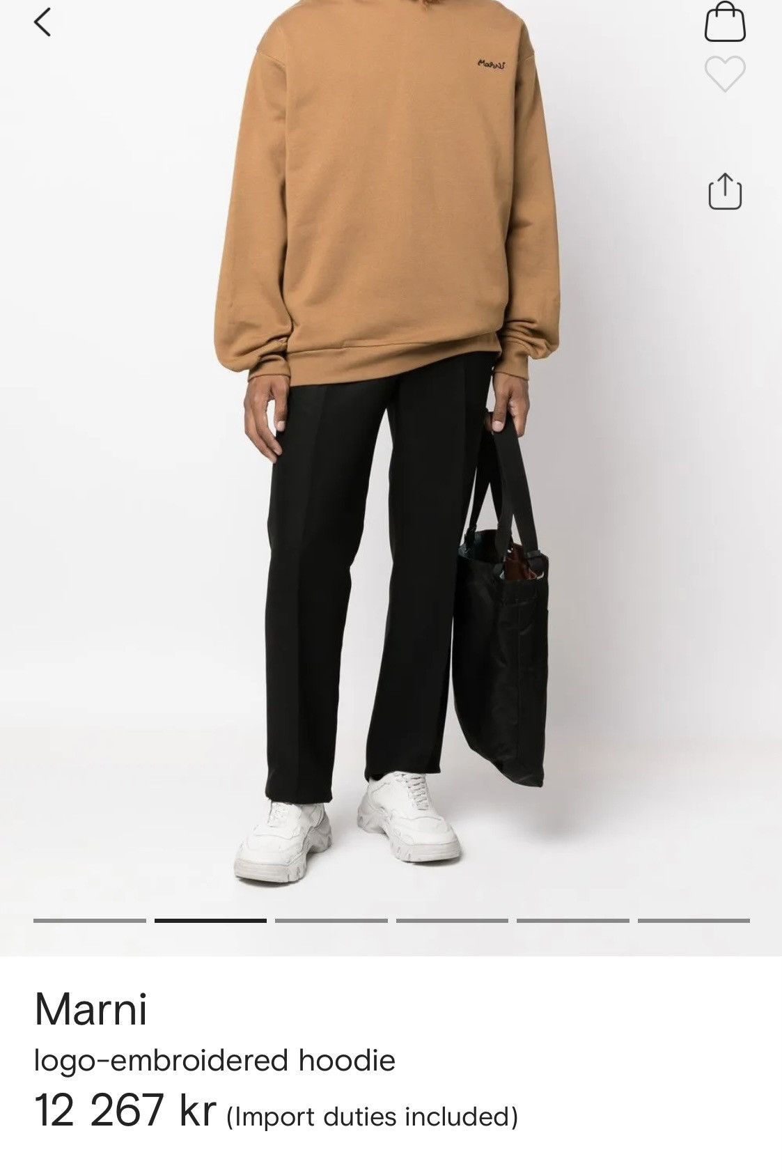 Marni Marni, faux shearling-trimmed hoodie Size US M / EU 48-50 / 2 - 6 Thumbnail