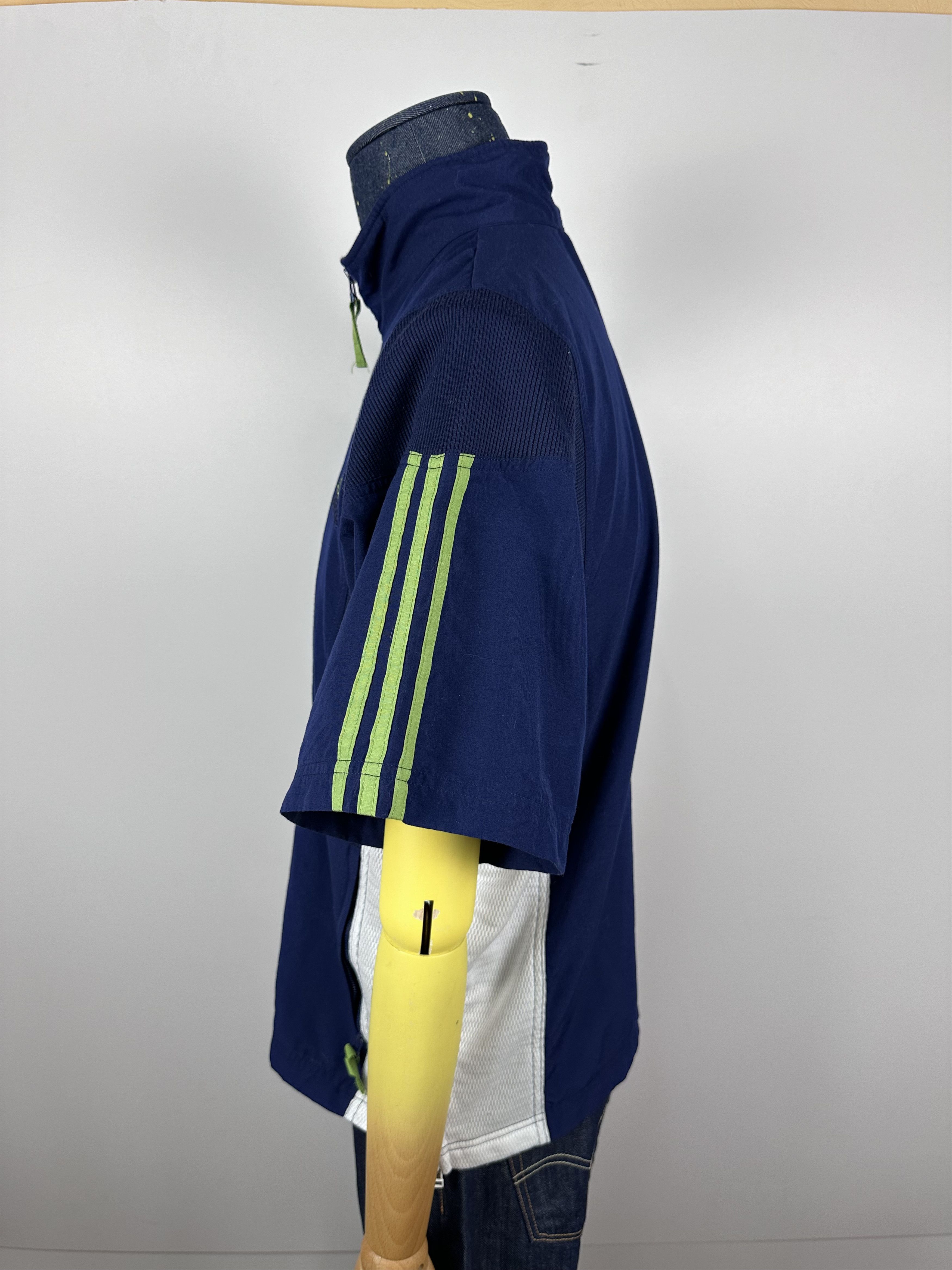 Adidas × Vintage Adidas Vintage 90s Blue Green Track Tracksuit Top Jacket Size US M / EU 48-50 / 2 - 6 Thumbnail