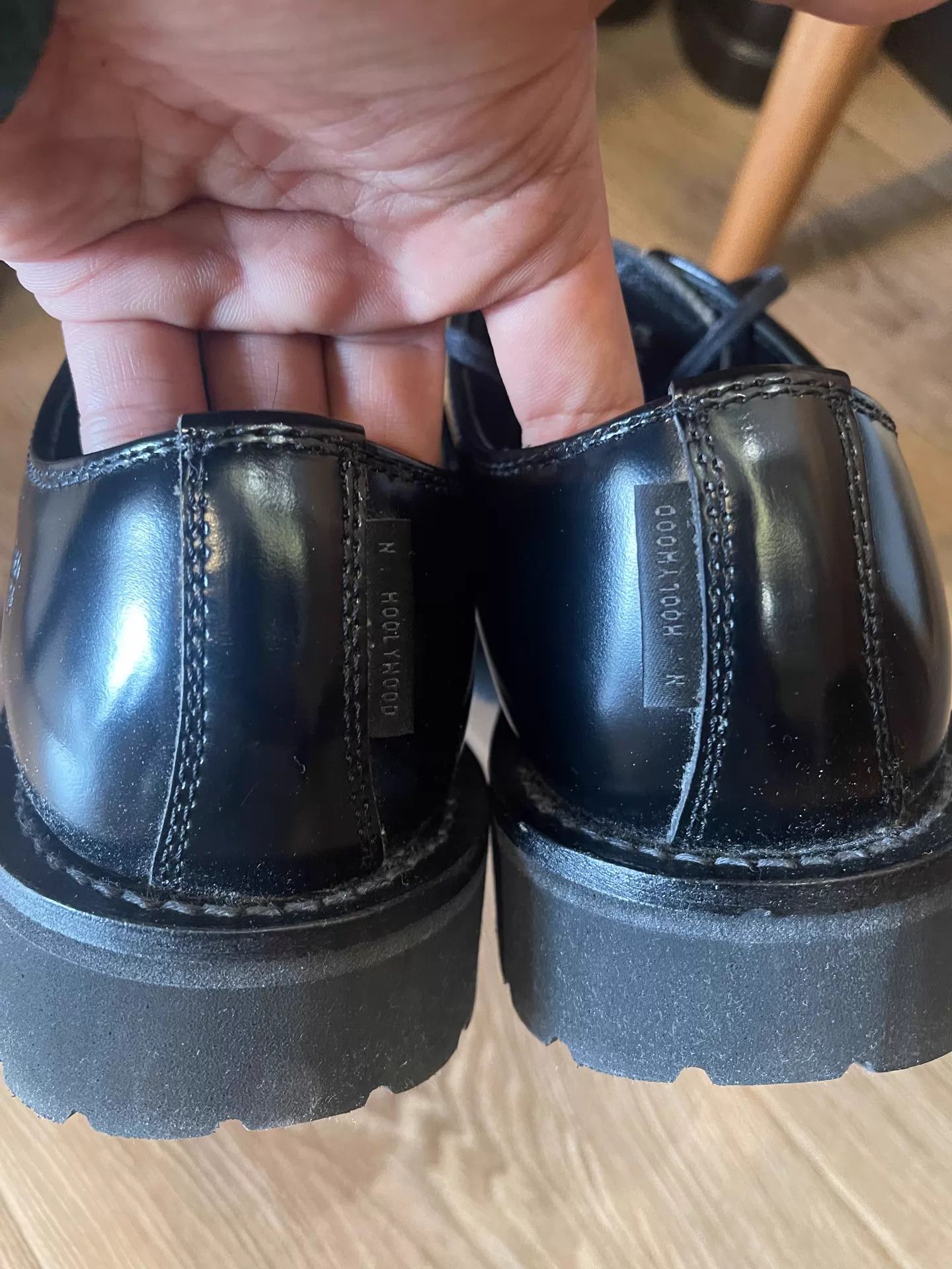 N.Hoolywood N.HOOLYWOOD DANNER Postman Derby 3-Eye Low Top Leather Shoes Size US 7.5 / EU 40-41 - 5 Thumbnail