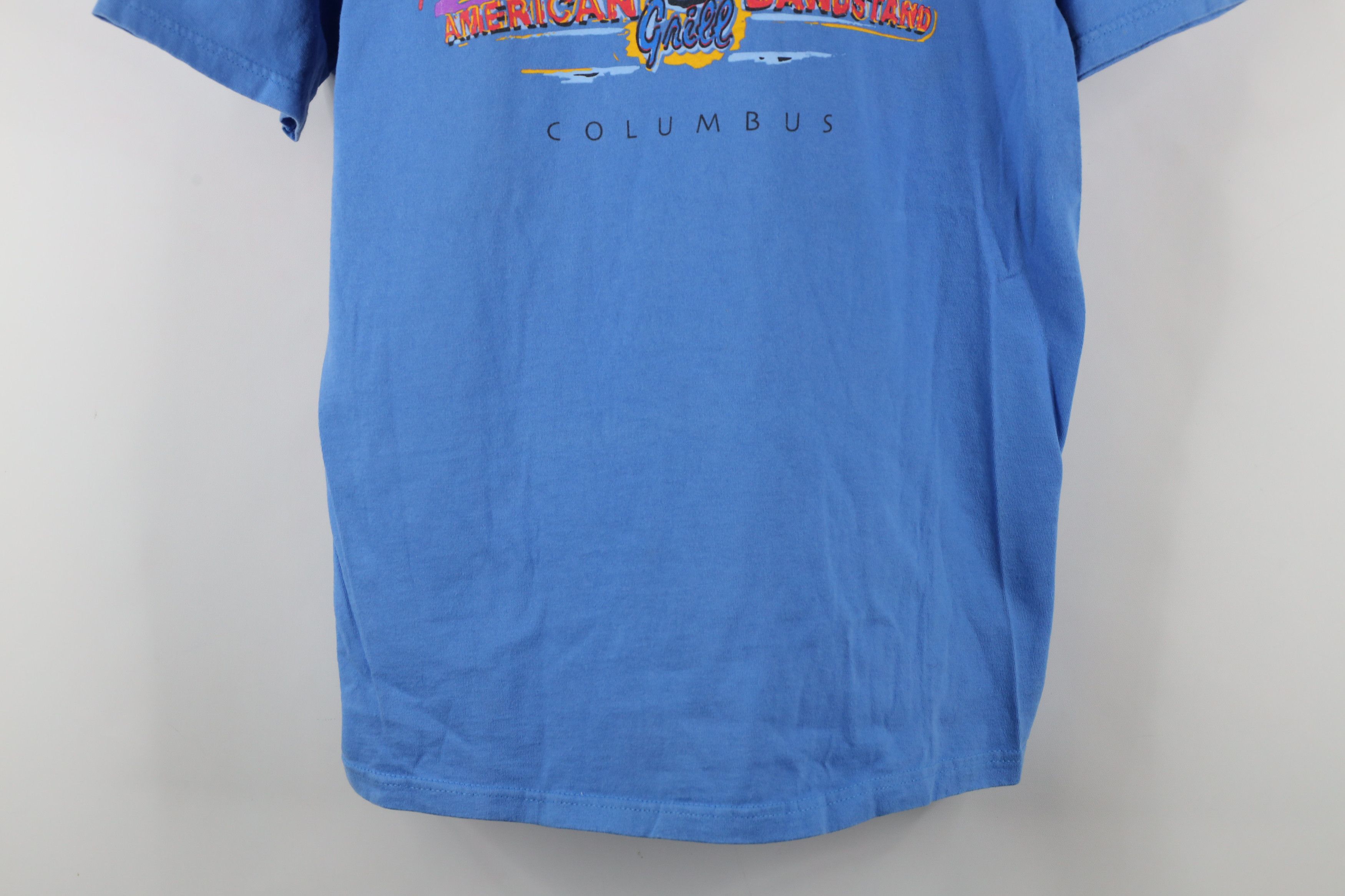 Vintage Vintage 90s Clarks Grill American Bandstand T-Shirt Blue Size US L / EU 52-54 / 3 - 3 Thumbnail