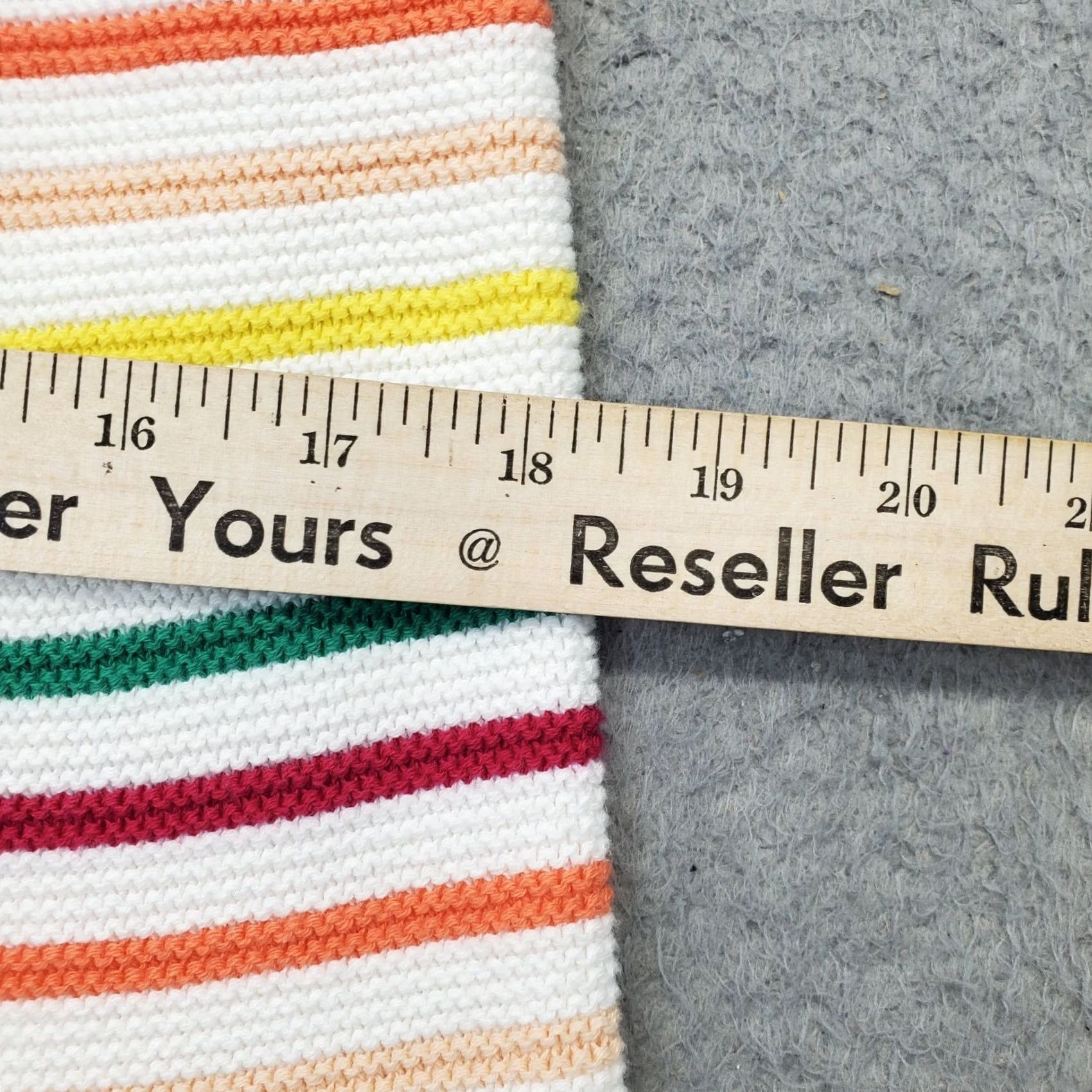 Loft LOFT Rainbow Knitted Top Womens L Multi Striped Sleeveless V Neck Button Front Size L / US 10 / IT 46 - 4 Thumbnail