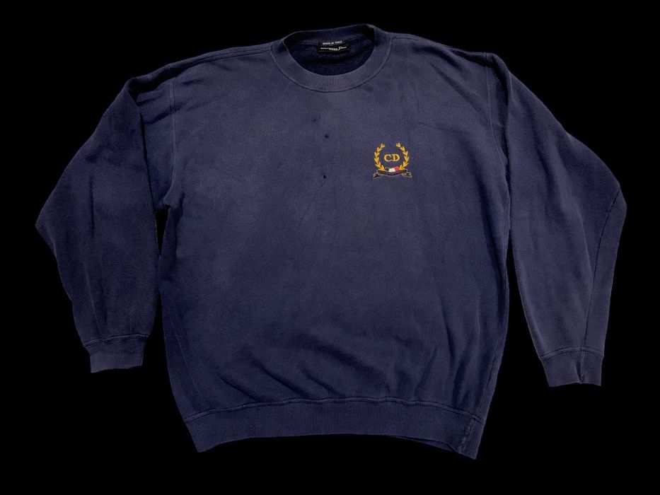 Vintage Distressed christian Dior sweatshirt Grailed