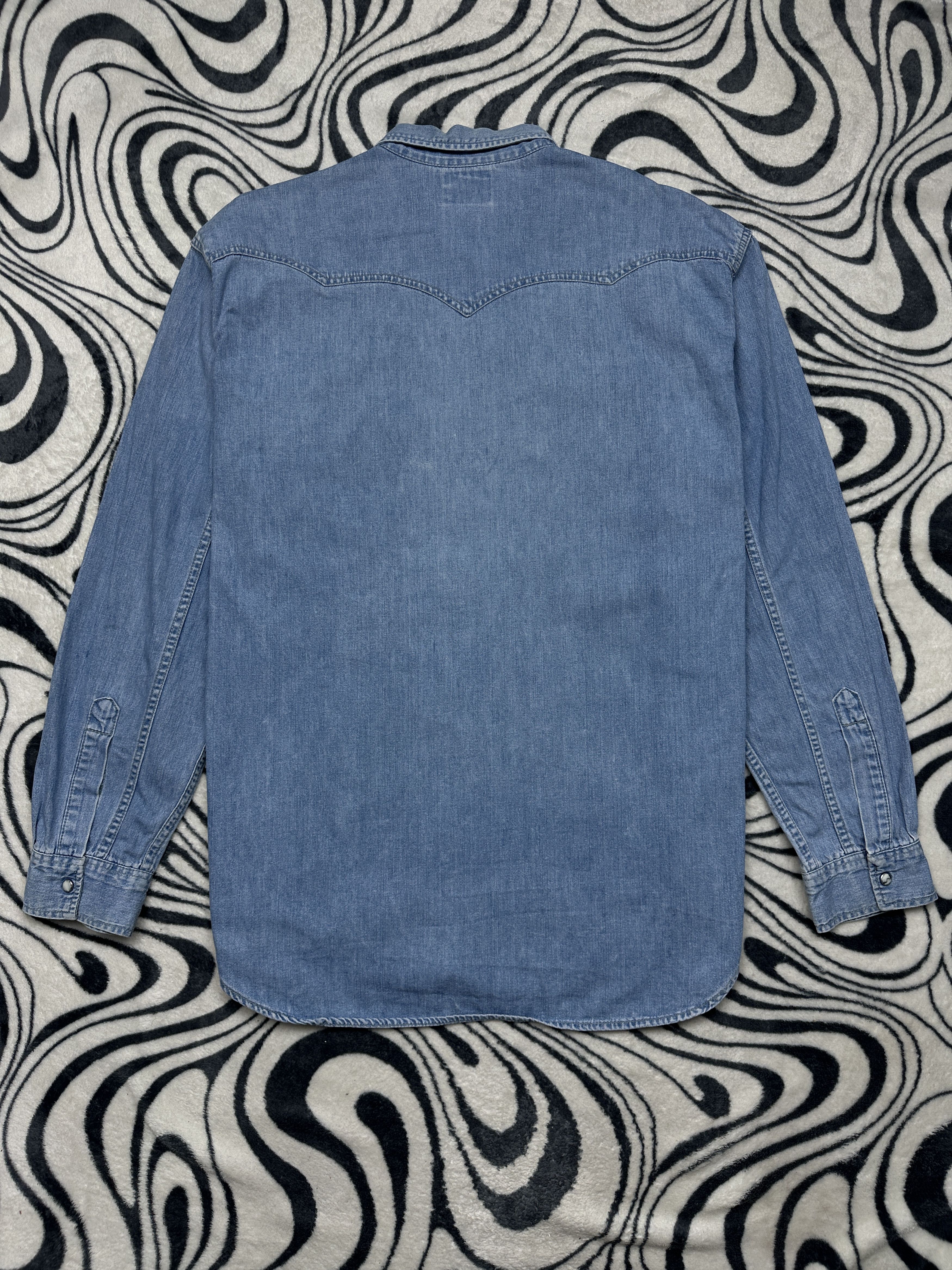 Levi's Levis 90s Vintage Mens Denim Shirt Size US XL / EU 56 / 4 - 9 Thumbnail