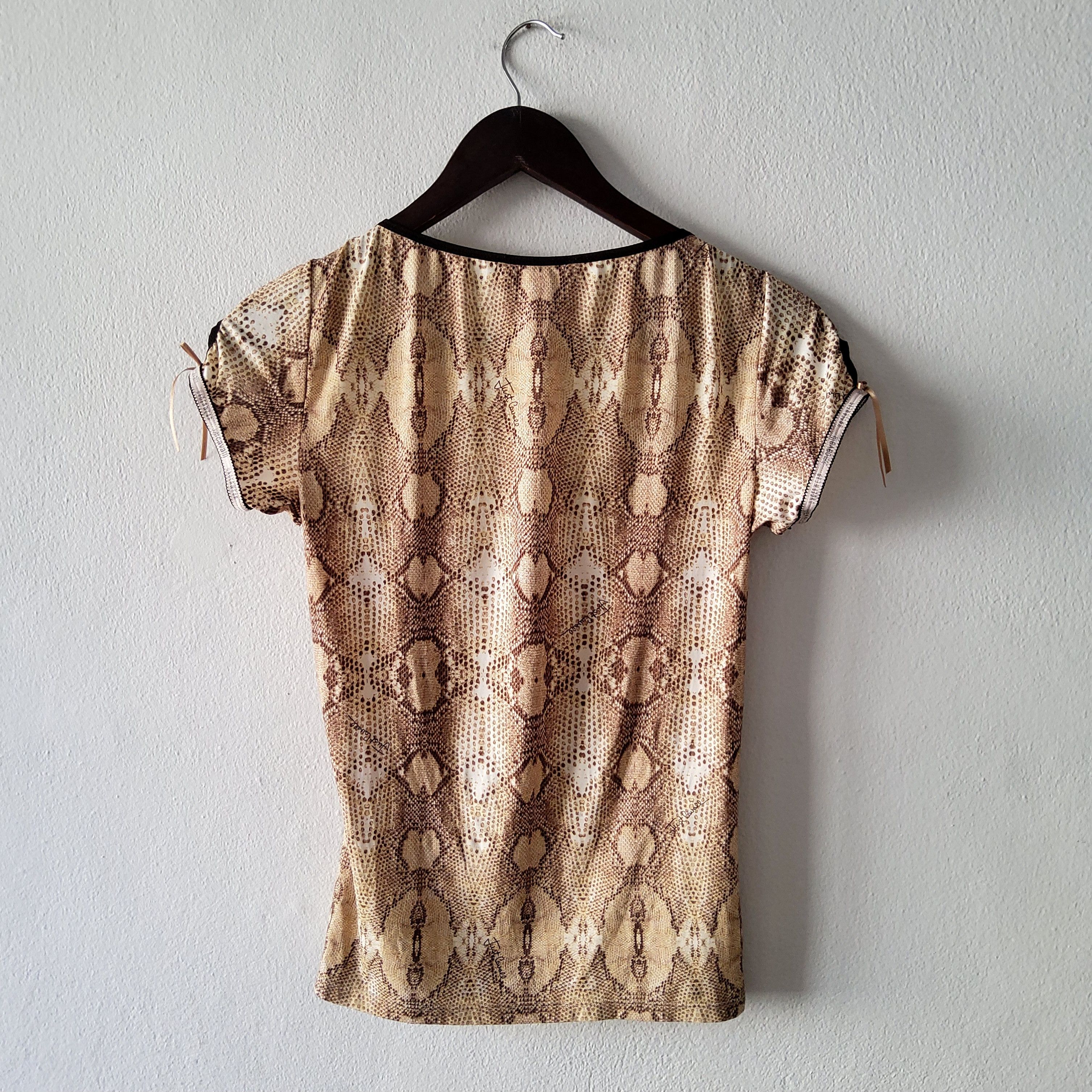 Roberto Cavalli Roberto Cavalli vintage y2k coquette snakeprint lingerie top Size M / US 6-8 / IT 42-44 - 6 Thumbnail