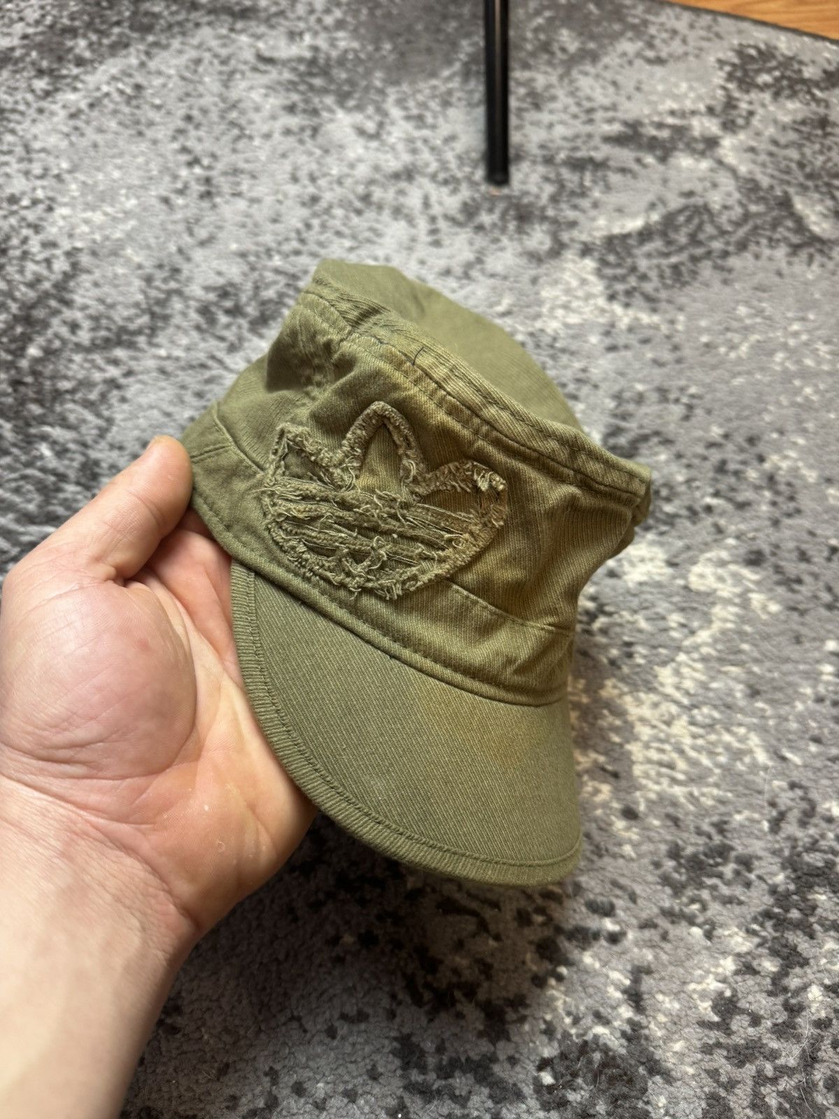 Adidas × Vintage Vintage Y2K Adidas Faded Avantgarde Embroidered Logo Cap Size ONE SIZE - 1 Thumbnail